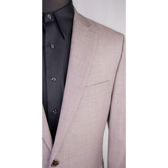 Ralph Lauren Mens 2-Pcs Suit Solid Light Brown Jacket Sz 42R 34Wx27L Pants Wool - Picture 4 of 16